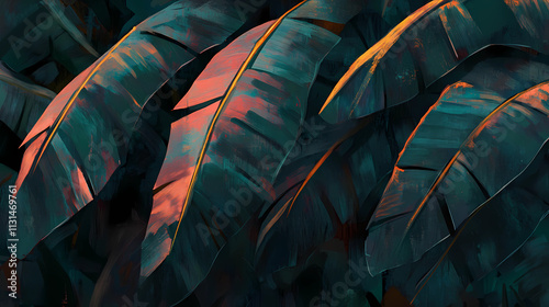 Enchanted Foliage: A Dark Green Dream with Hints of Light