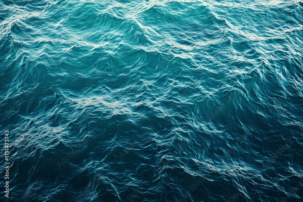 Obraz premium Vivid Ocean Waves with Dynamic Ripples