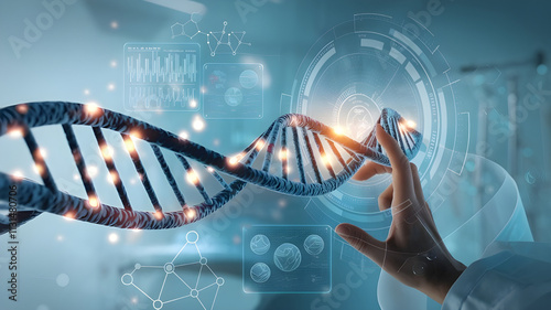 AI-Driven Virtual Interface Helping Doctors Analyze and Edit DNA Molecules with a Focus on Chromosome Genetics in Medical Biotechnology