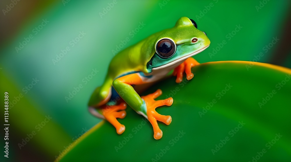 Obraz premium Green tree frog