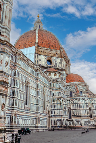 Obraz na płótnie The Cathedral of Florence, the capital of Tuscany, is the most famous of the architectural structures of Florence Cathedral, Cattedrale di Santa Maria del Fiore w salonie