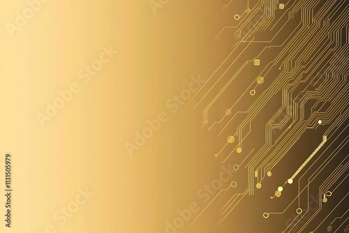 Abstract dark geometric background featuring glowing golden lines and sparkles, creating a modern, futuristic, and elegant design.