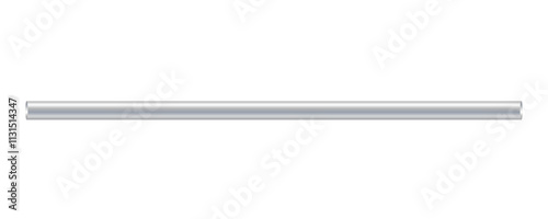 Metal pipe isolated on white background
