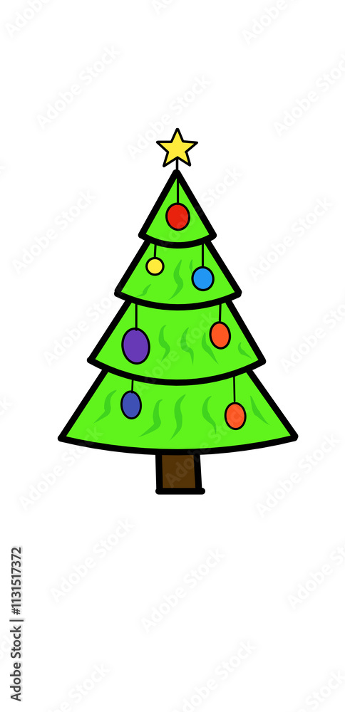 Fototapeta premium green christmas tree