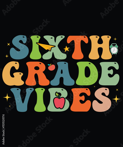  Sixth-grade Vibes, Back to-School Supplies Vectors, School Outfit  Teacher Gifts, Educational Tools & Student Life, Back-to-School Bash & Decor, Kids Fashion & Trends, BackToSchoolVibes
