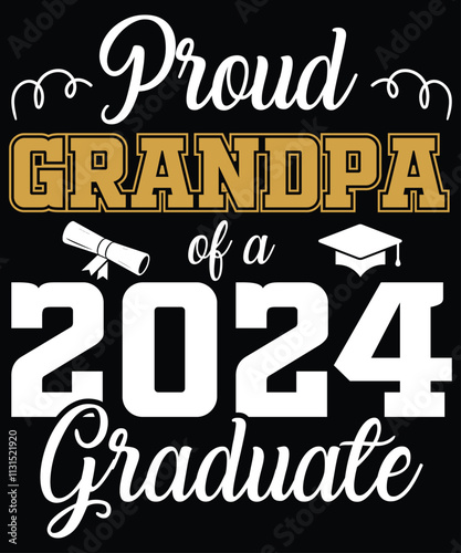Proud Grandpa of a 2024 Graduate, Back to School Supplies Vectors, School Outfit & Teacher Gifts, Educational Tools & Student Life, Back-to-School Bash & Decor, Kids Fashion & Trends, BackToSchoolVibe