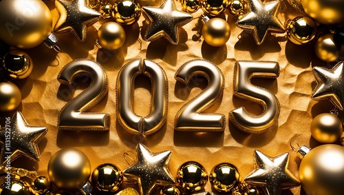 Luksusowy Złoty Projekt Nowego Roku 2025