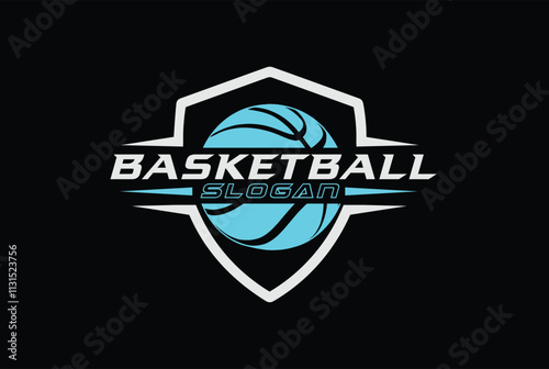 basketball logo lineart simple vector illustration template icon graphic design.