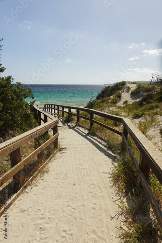 Wallpaper Mural A white sand Maria Pia beach in Alghero, Sardinia, Italy Torontodigital.ca