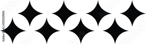 black and white background Shine star sparkle vector set. Sparkle star icons. Shine icon. Stars sparkle doodles vector. Set sparkles star symbols vector