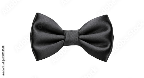 black ribbon bow isolated