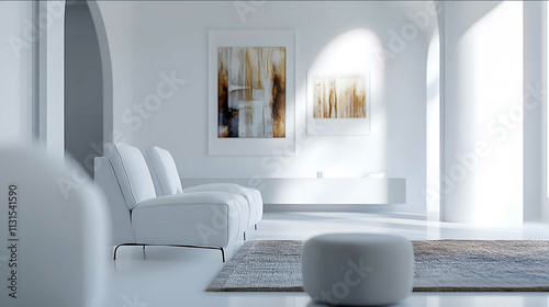 STYLE POV vignette GENRE Small white room EMOTION Creative Elegant Bold Clean Fresh Modern SCENE Small windowless white room TAGS Modern white bright contemporary s photo