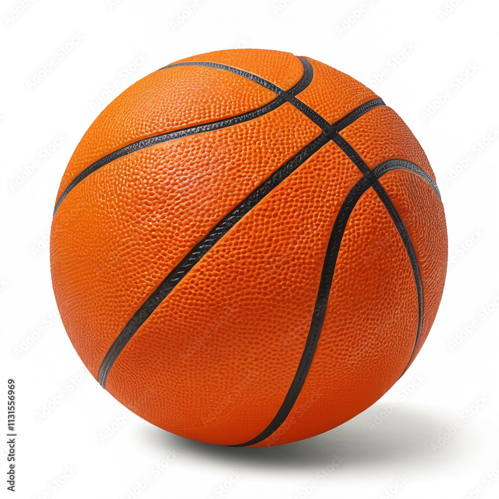 Fototapeta premium basketball isolated on white background