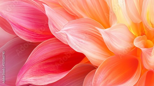 Beautiful pink and orange colors, pattern and texture of petal flower, abstract backgroud of bright, vivid, idyllic