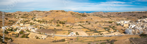 Gozo (Għawdex) Island Victoria, landscape and massive fortification St. Johns Bastion Citadel (Cittadella) Malta
