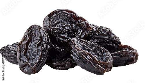Wallpaper Mural Heap of dried pitted prunes on transparent background Torontodigital.ca