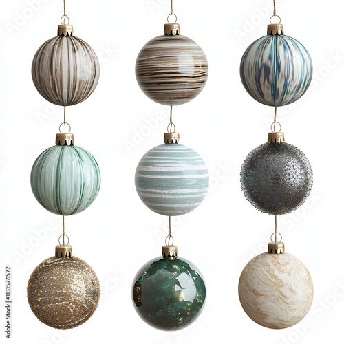  Playful Christmas Ornaments Hanging from Rope for Festive Decor photo