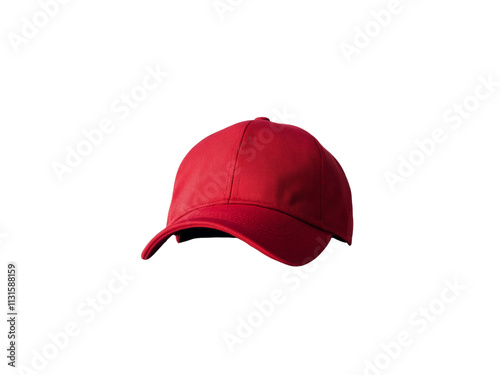 red hat mockup isolated on transparent background. photo