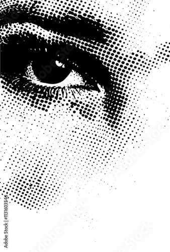 Grafik aus dem Set: abstrakte punkte, Dynamik, schwarz-weiß, pointilismus