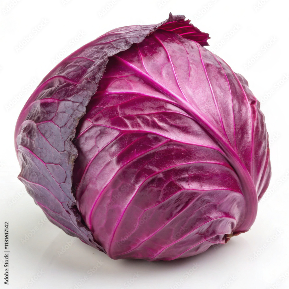 Obraz premium red cabbage isolated on white
