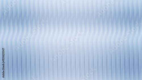 White ribbed glass texture background. The glassy background design creates a delicate, airy feel—a vector illustration. Soft grey frosted acrylic reeded wavy surface. Fluted door window close-up.