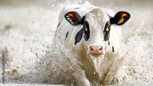 Charging Through Mud: A Dynamic Moment Captured