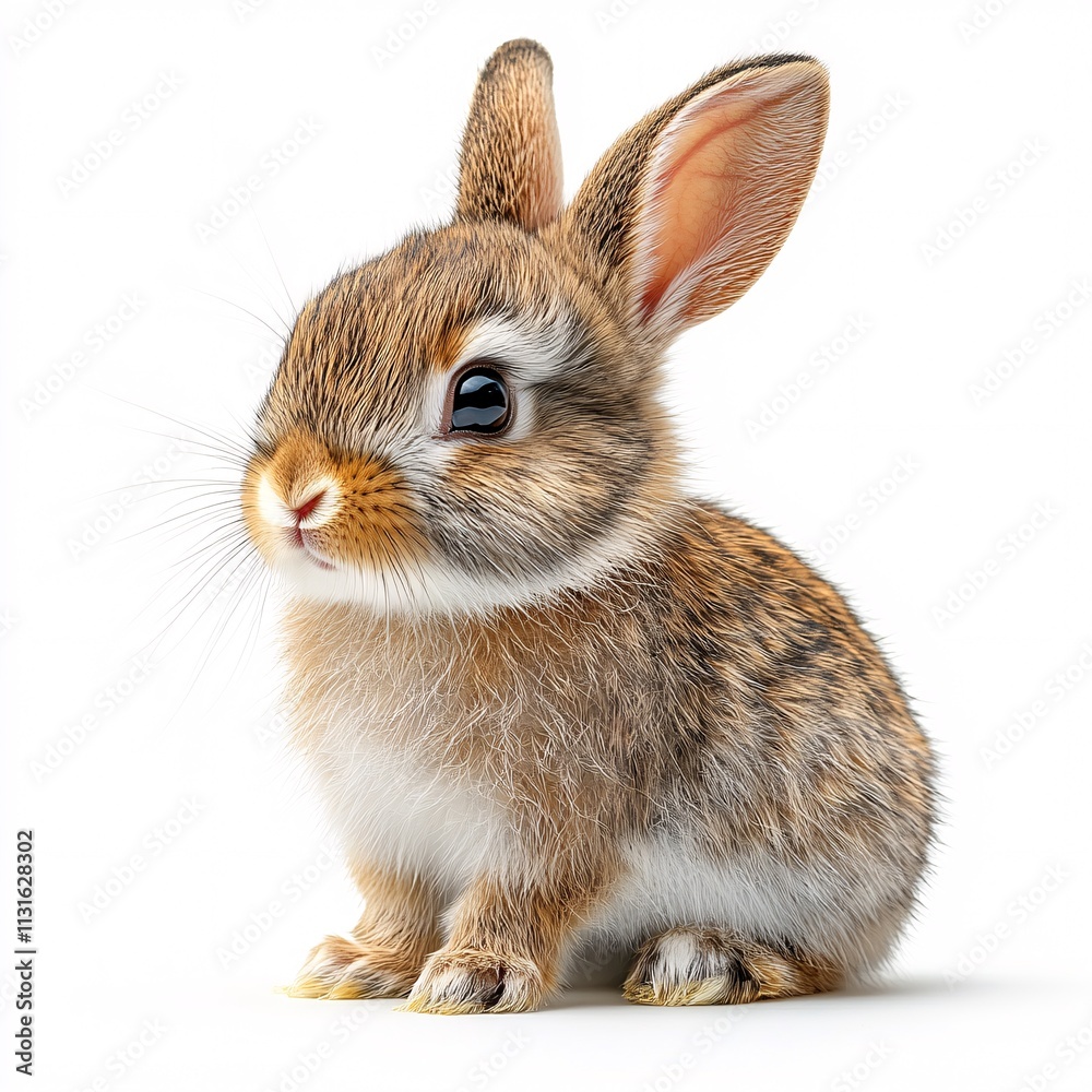 Obraz premium rabbit on white background