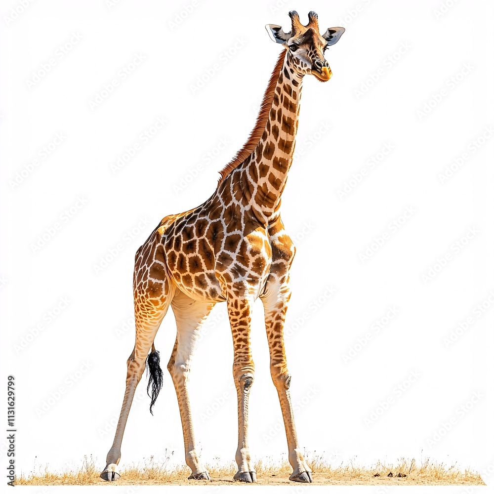 Obraz premium giraffe isolated on white