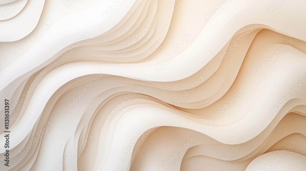 Obraz premium White background. Abstract simple shapes. Neutral business background. Elegant poster template. Light minimal brochure backdrop. Subtle white shapes