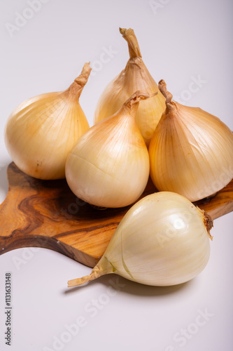 White sweet doux french salad onions vegetables photo