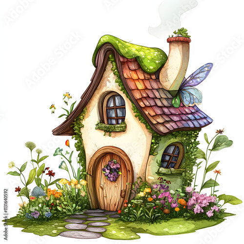 Garden Fantasy House for fairy clipart illustration  photo