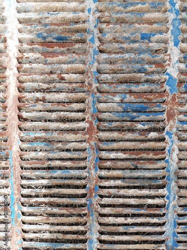 Texture of Water Cooler Lid with Air Flow Grooves