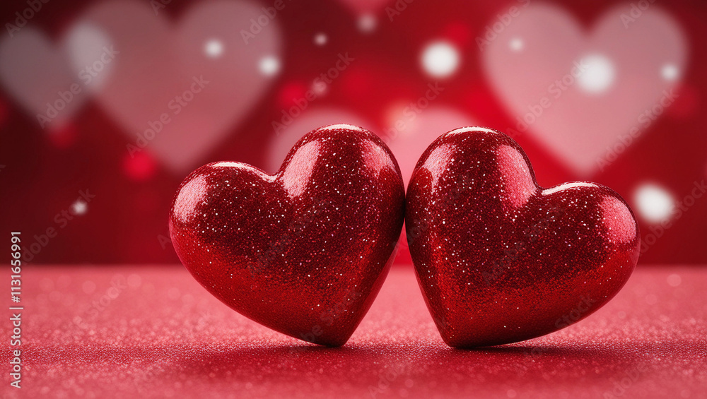 Obraz premium red hearts