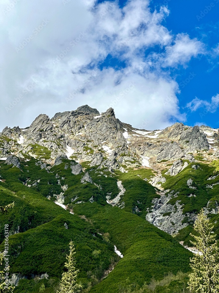 Tatra Mountains and Morskie Oko lake view in Zakopane, Poland