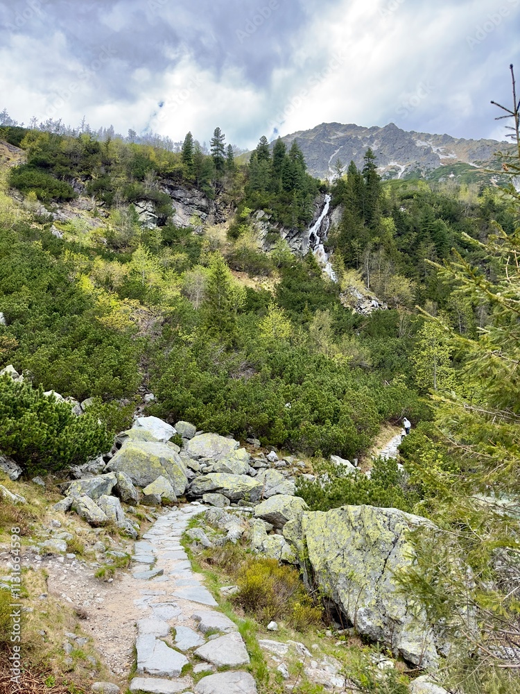 Tatra Mountains and Morskie Oko lake view in Zakopane, Poland