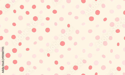 Abstract geometric polka dot pattern with repeating round spots. Great for textile prints, trendy wallpaper, and creative poster backgrounds.