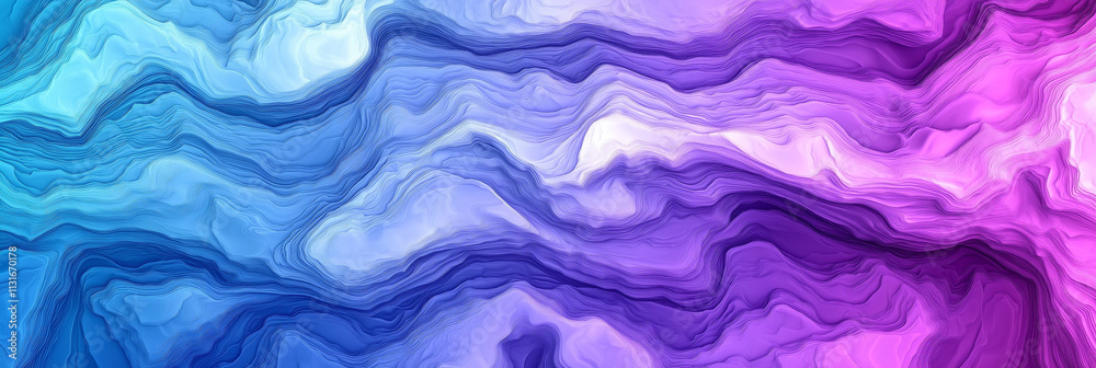 Obraz premium Abstract colorful wavy texture in blue and purple hues for artistic backgrounds