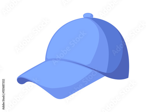 Cartoon cap with visor vector illustration