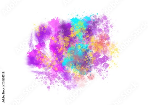 abstract powder splatted background, Freeze motion of color powder exploding/throwing color powder, multicolor glitter, Pastel color dust particles splash, Colorful powder explosion