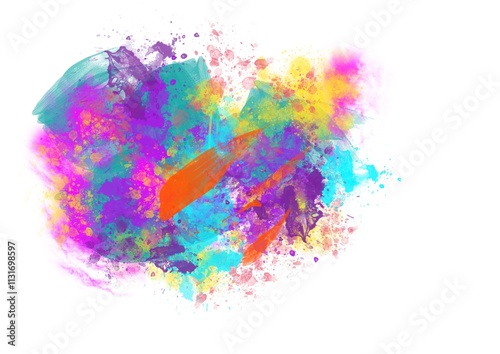 abstract powder splatted background, Freeze motion of color powder exploding/throwing color powder, multicolor glitter, Pastel color dust particles splash, Colorful powder explosion