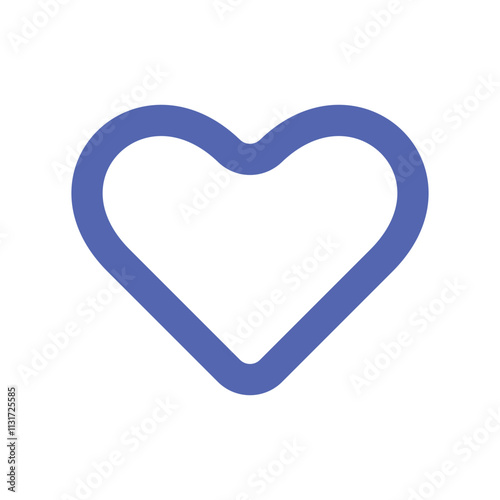 The image shows a simple blue pixel art heart shape against a muted gray background.