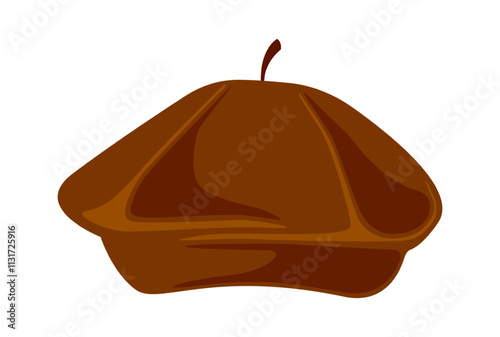 Cartoon cap male headwear vector illustration