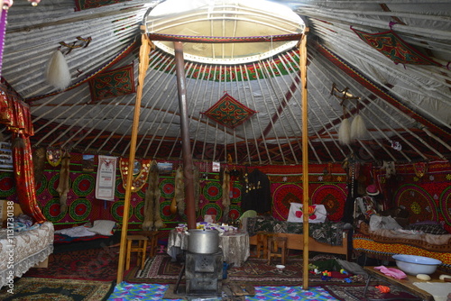 In the Nomadic local Ger in Mongolia