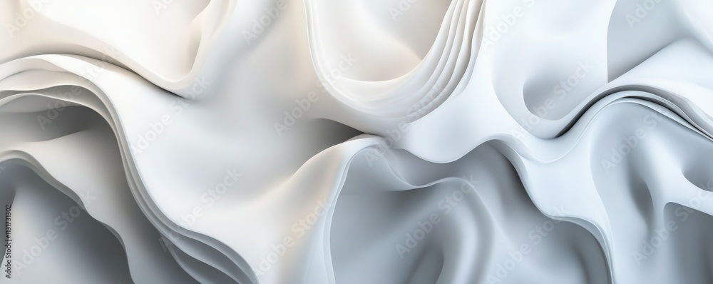 Fototapeta premium Blank minimalist backdrop, light gray tones,