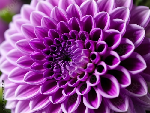 Purple flower close-up view, plants and flowers concept illustration