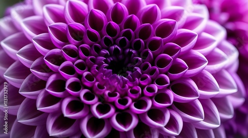 Purple flower close-up view, plants and flowers concept illustration