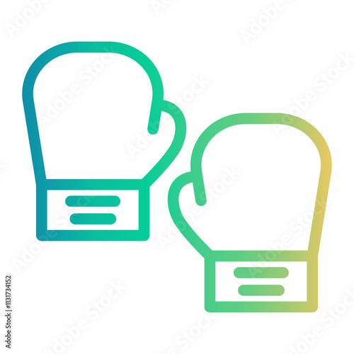 athlete Line Gradient Icon