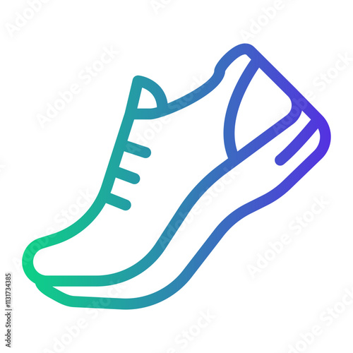 athlete Line Gradient Icon