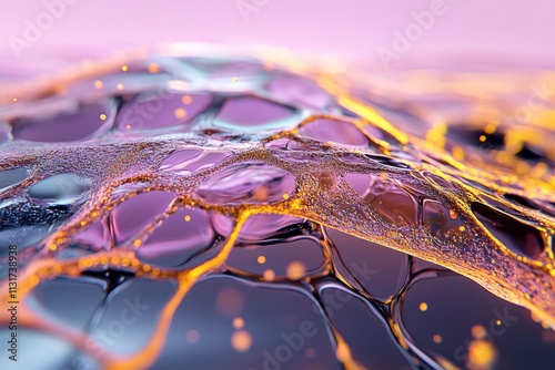 A vibrant 3D digital animation of the epidermis regenerating, with cells actively moving and glowing