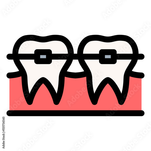 tooth brace icon